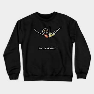 Funny Mens Skydiving Design Crewneck Sweatshirt